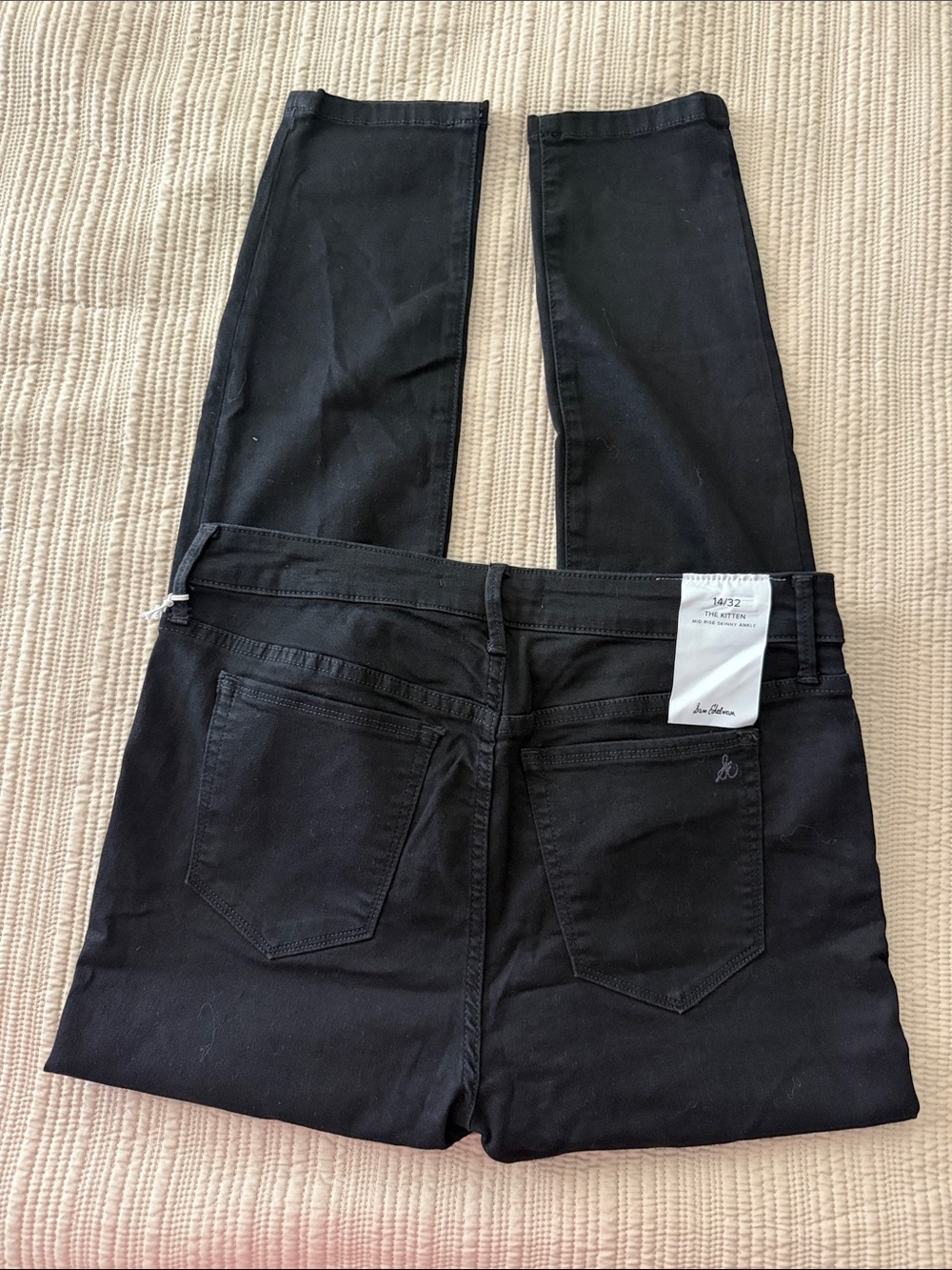 Sam Edelman The Kitten Mid Rise Skinny Ankle Jeans In Black | Sz 32 - Picture 3 of 7